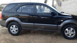 Дефлекторы окон (ветровики) Kia Sorento (BL) 2002-2009"EuroStandard" (Киа Соренто) Кобра Тюнинг